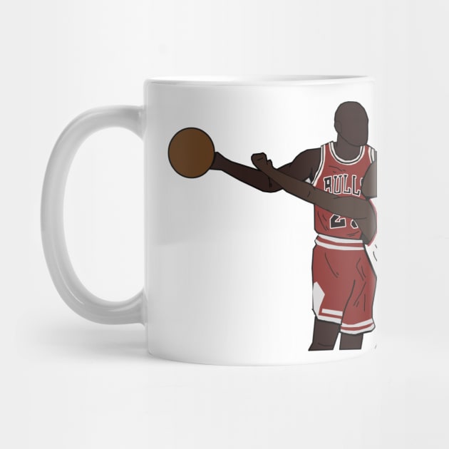 Michael Jordan One Hand Palm Away From Gary Payton - Chicago Bulls by xavierjfong